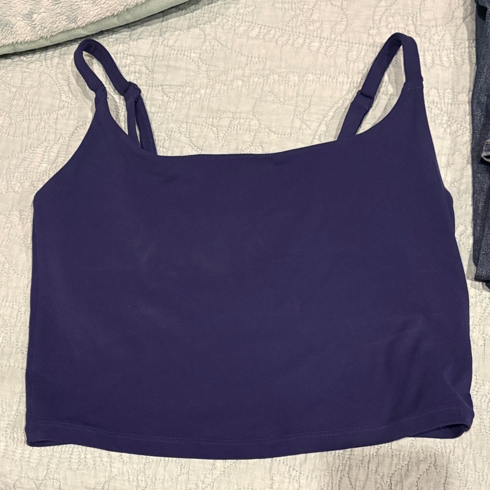 Navy Blue Women's Crop Top